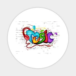 Music Graffiti Magnet